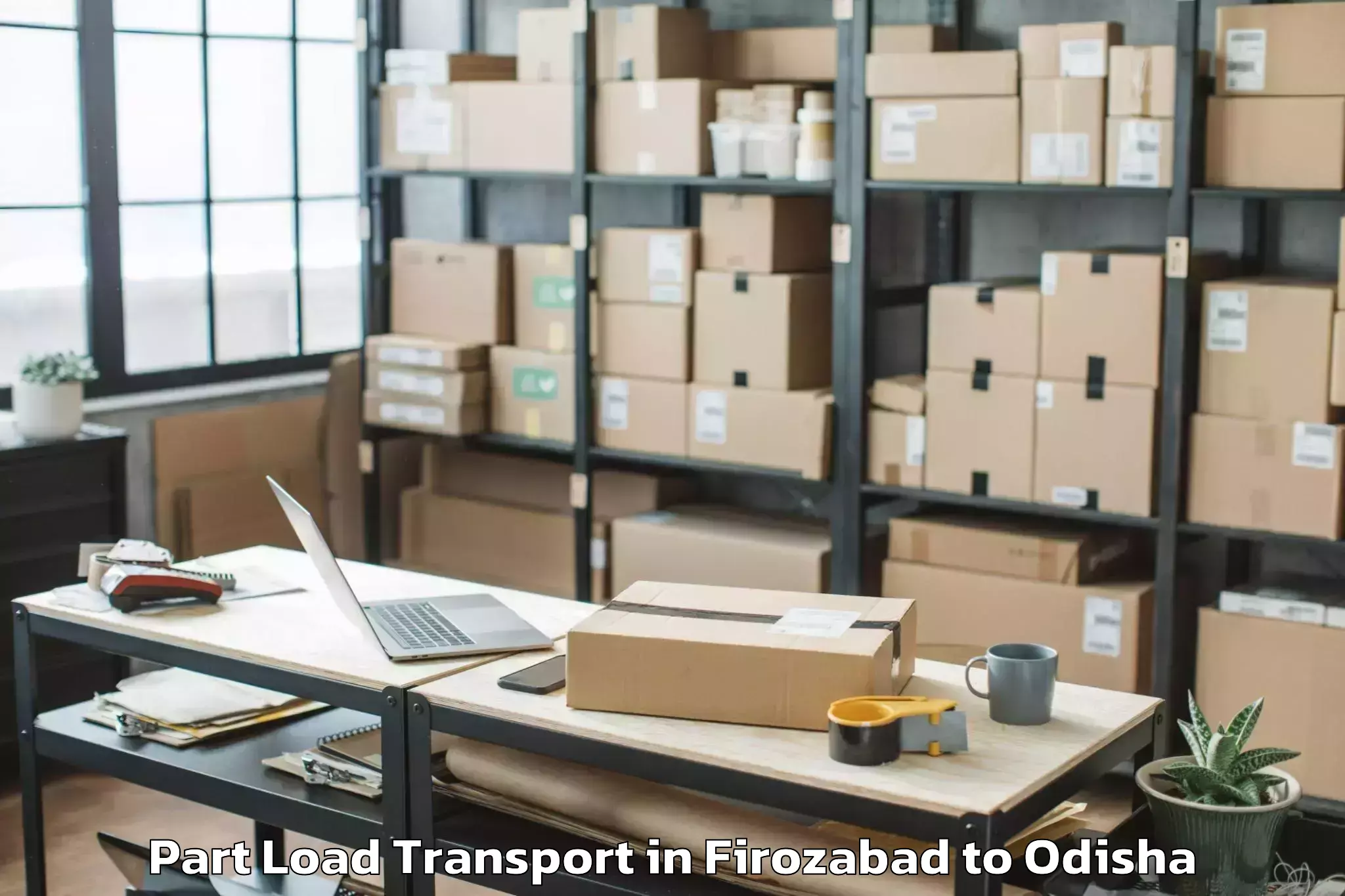 Affordable Firozabad to Bhubaneswar Airport Bbi Part Load Transport